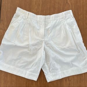 DOLCE & GABANA White pleated shorts